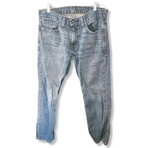 Levi's 559 Relaxed Straight Blue Jeans Medium whiskered men's 30X30 (32X29)